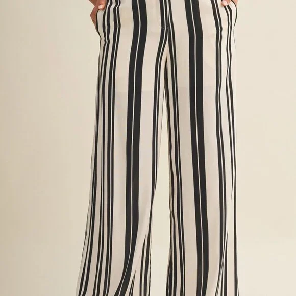 Jetta Striped Wide-Leg Pants | Women's Spring Style - Picture 8 of 9